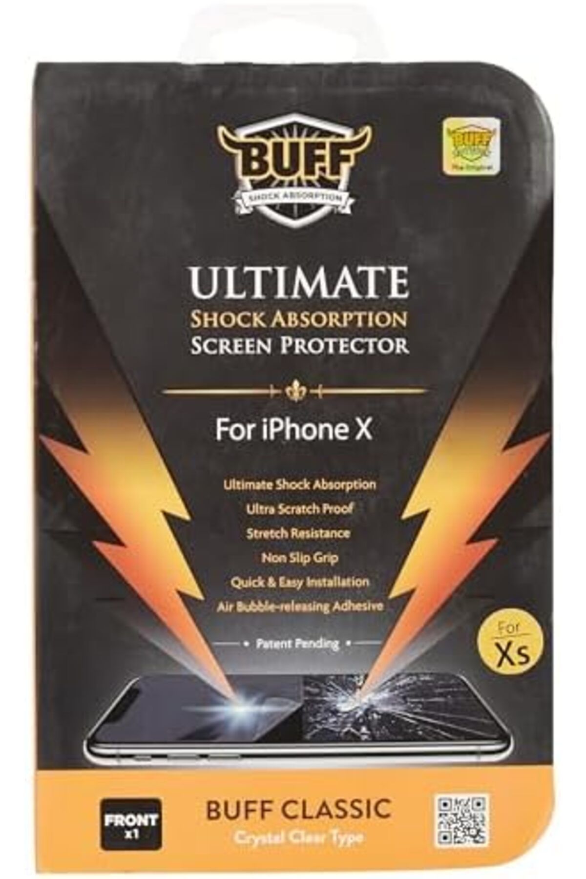 ÇAĞUR KDROGLU LABS BF70482 Ultimate iPhone X, Darbe Emici Ekran Koruyucu YENİ 1109945