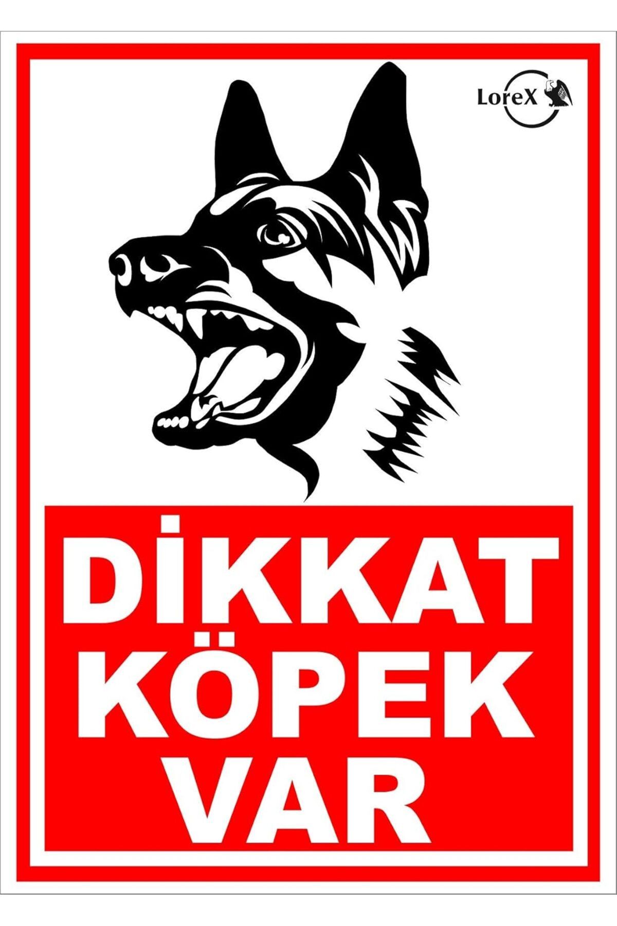 KDROĞLU plamystical Dikkat Köpek Var PVC Uyarı Levhası newing 1139529
