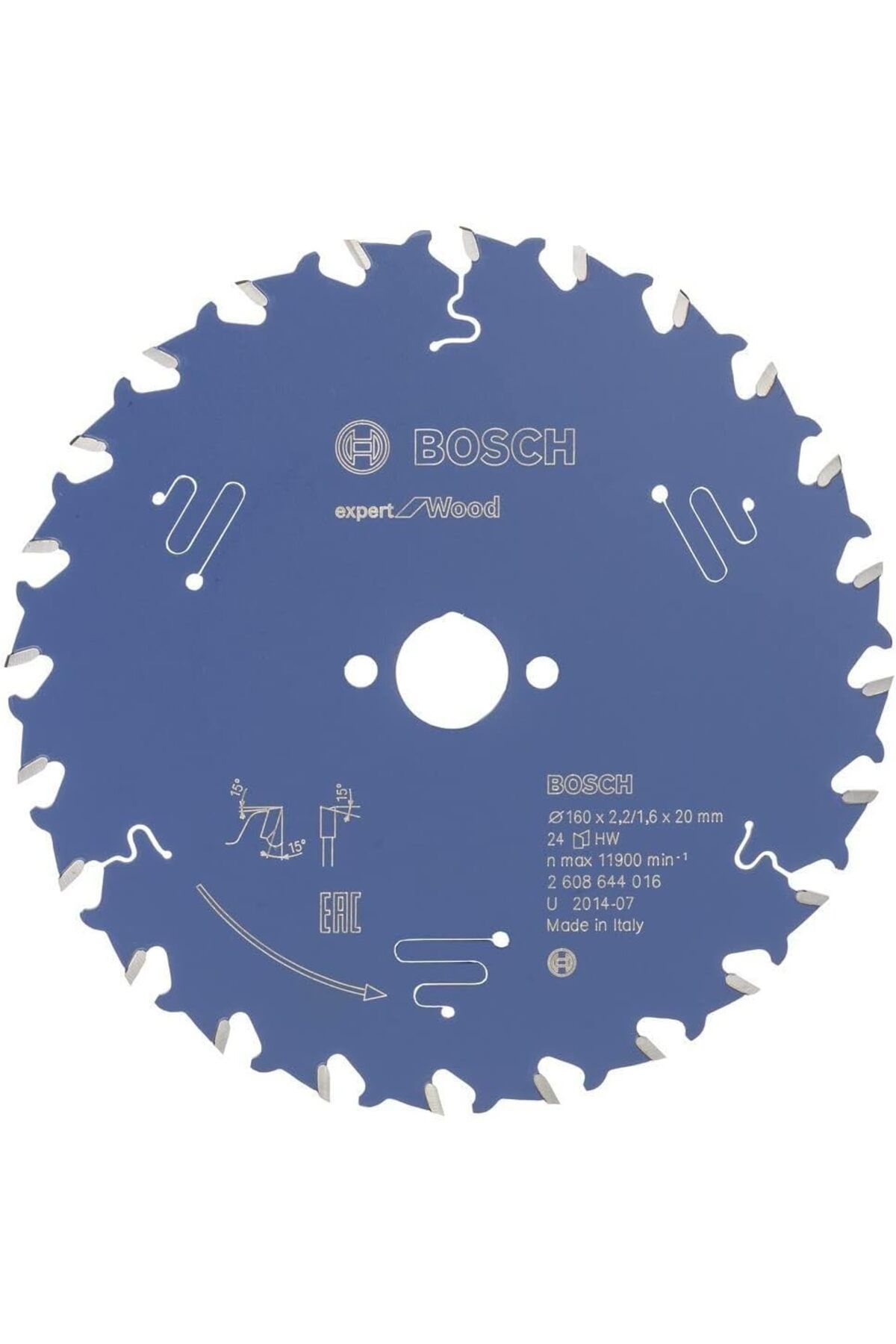 KDROĞLU plamystical Professional Accessories 2608644016 dairesel testere bıçağı Expert for Wood, Mavi, 2