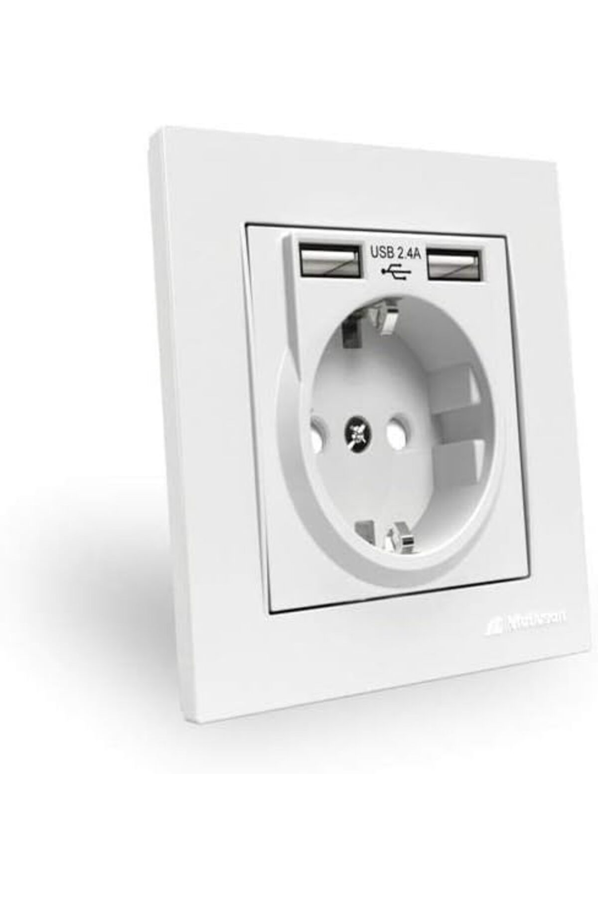 KDROĞLU plamystical Çift USB'li Topraklı Priz (2.4A Hızlı Şarj+Çocuk Koruma) newing 1139529