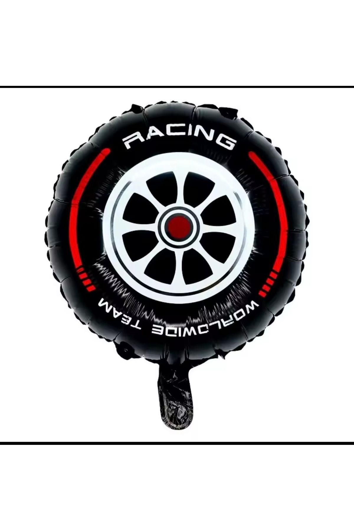 Deniz Party Store-Race Car Wheel Foil Balloon Race Car Tire Foil Balloon 1Pcs 1