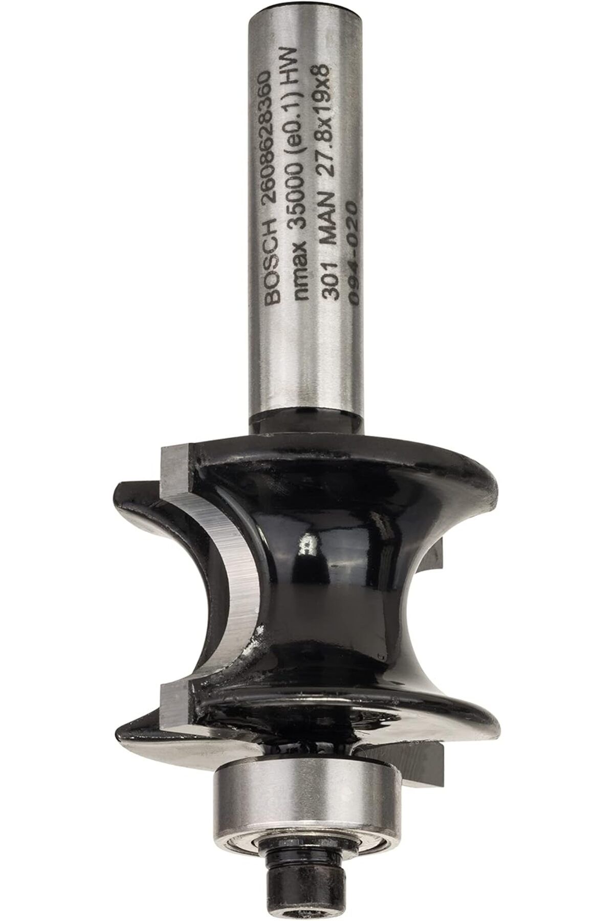 DERİK dsr Accessories 2608628360 Yarım Freze Kesicisi 8 mm, R1 6 mm, L 19 mm, G 63 mm hrn 1122015