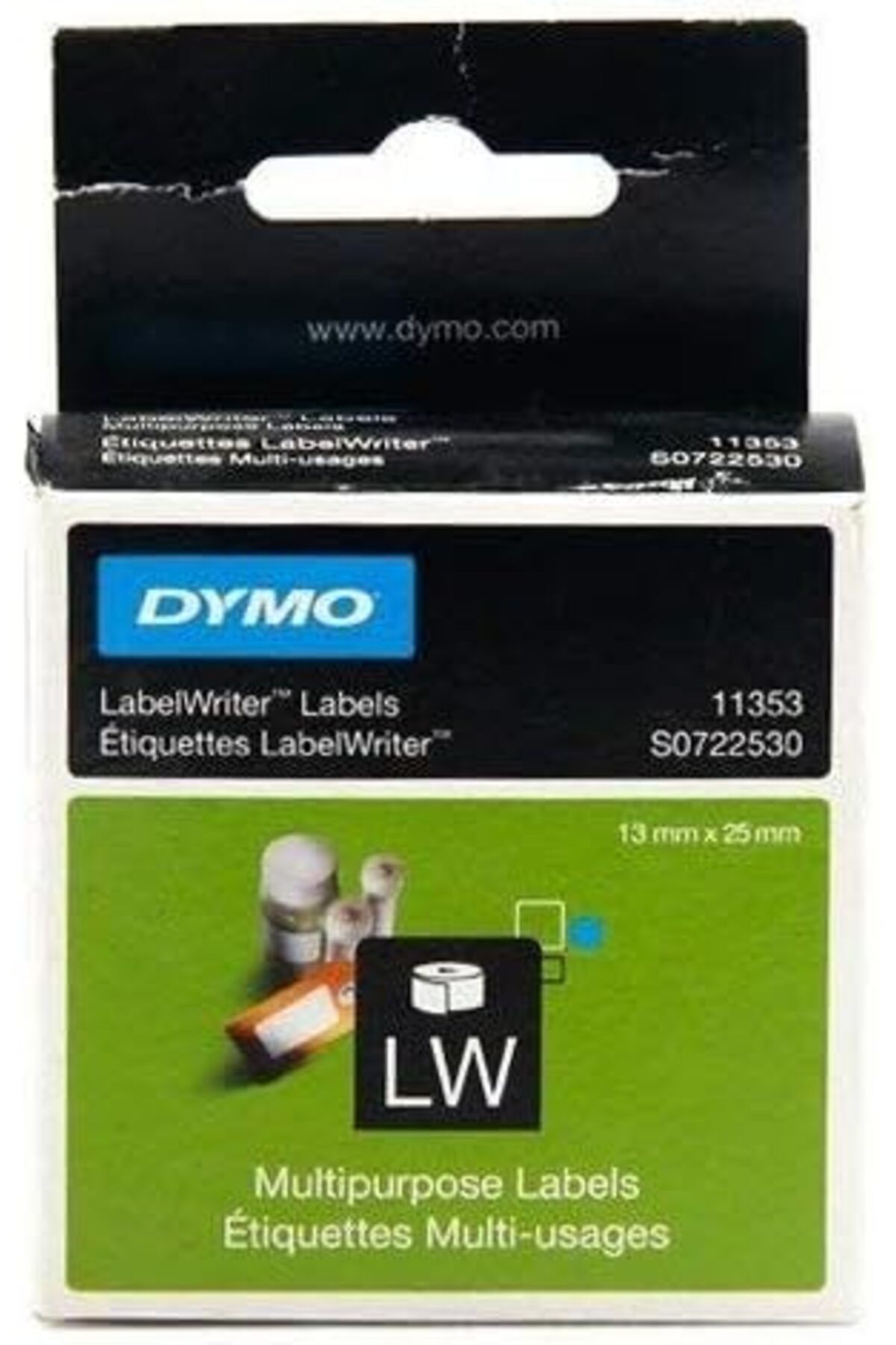 DERİK Eser S0722530, LW Çok Amaçlı Etiket, (25x13 mm) 1000 Etiket/Paket - (11353 ) DRK 1107872
