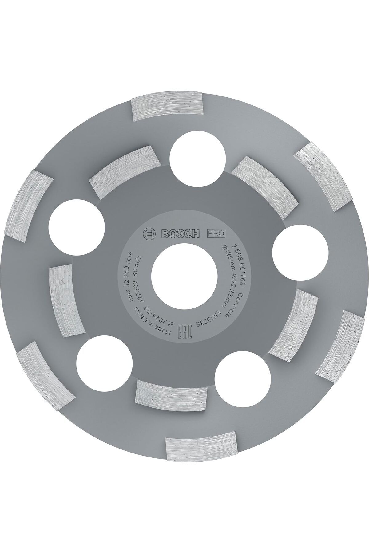 DERİK dsr Professional Elmas çanak diski Expert for Abrasive, 50 g/mm, 125 x 22,23 x 4,5 mm, 2608602553 h