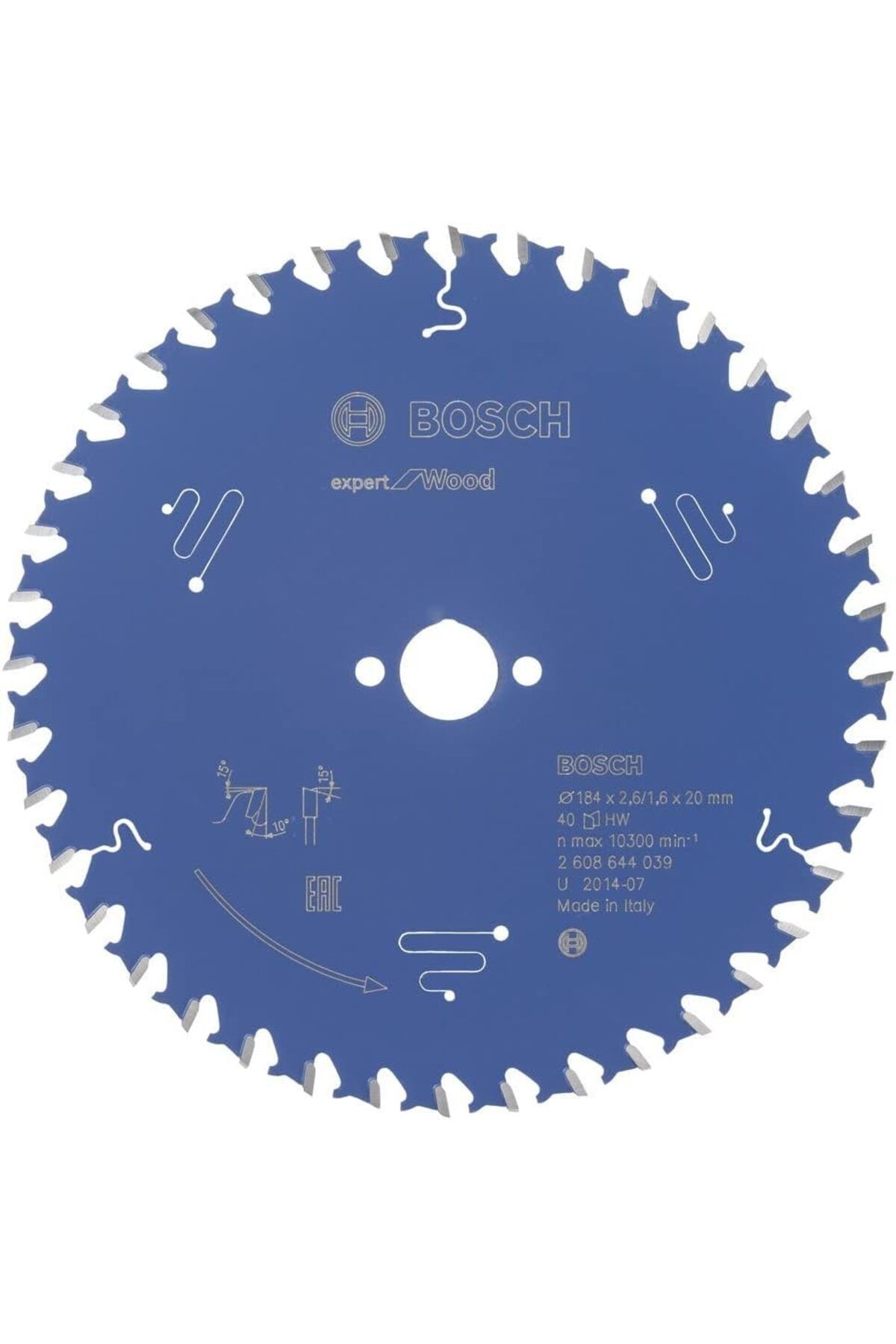 DERİK dsr 2608644019 dairesel testere bıçağı Expert for Wood, Mavi, 2608644039, 0 watts, 0 volts hrn 1
