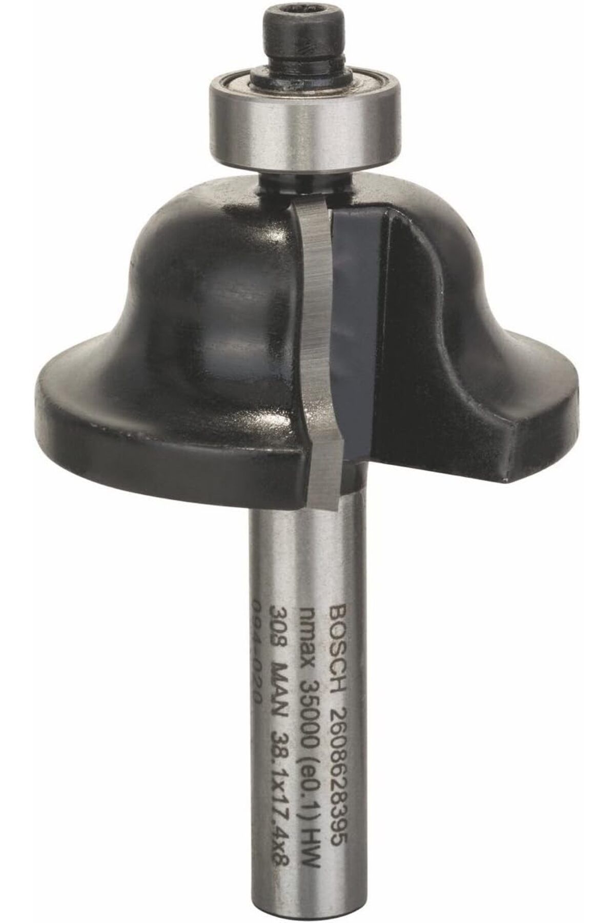 DERİK dsr 2 608 aksesuarı 628 395 profil freze B 8 mm, R1 6,3 mm, B 12,7 mm, L 17,4 mm, G 61 mm hrn 11220