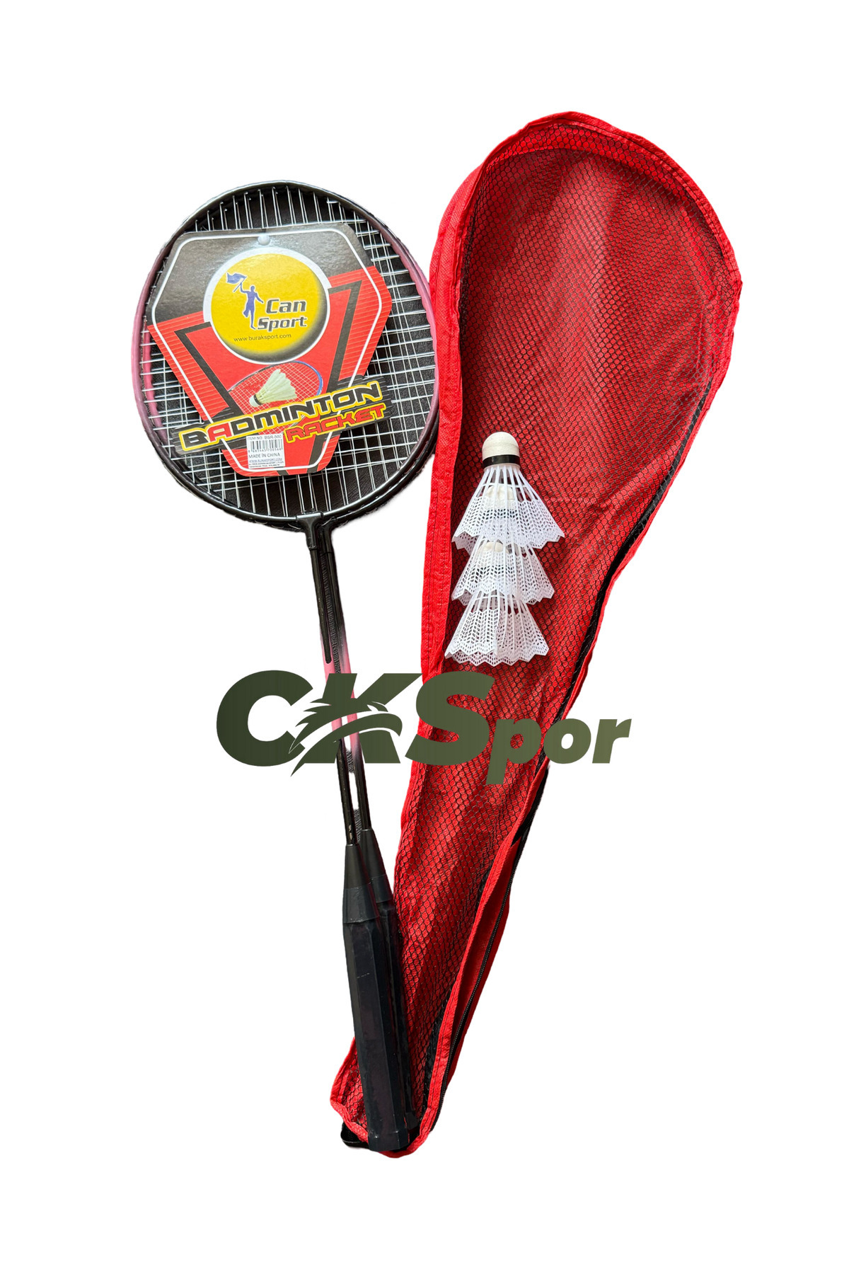 Monark CKSpor Çantalı 2 Adet Badminton Raketi İle 3 Adet Badminton Topu Çantalı Badminton Seti