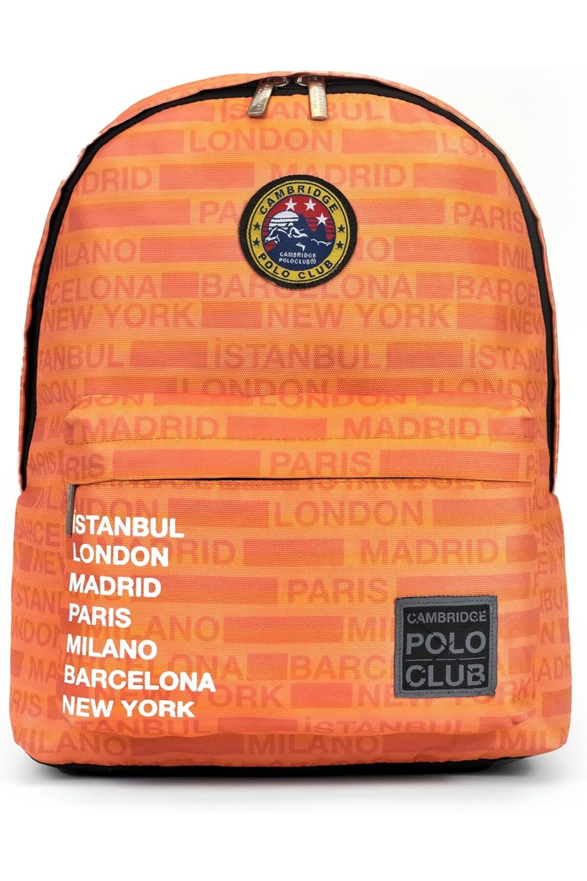 MEGOBİNE WHERE Polo Club Cities II Ön Cepli Unisex Sırt Çantası Turuncu ZTML SYFT 1139610