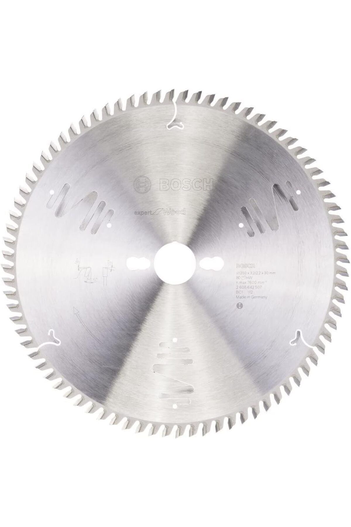 KDROĞLU plamystical Professional Expert daire testere bıçağı, ahşap için, 250 x 30 x 3,2 mm, 80, 23298