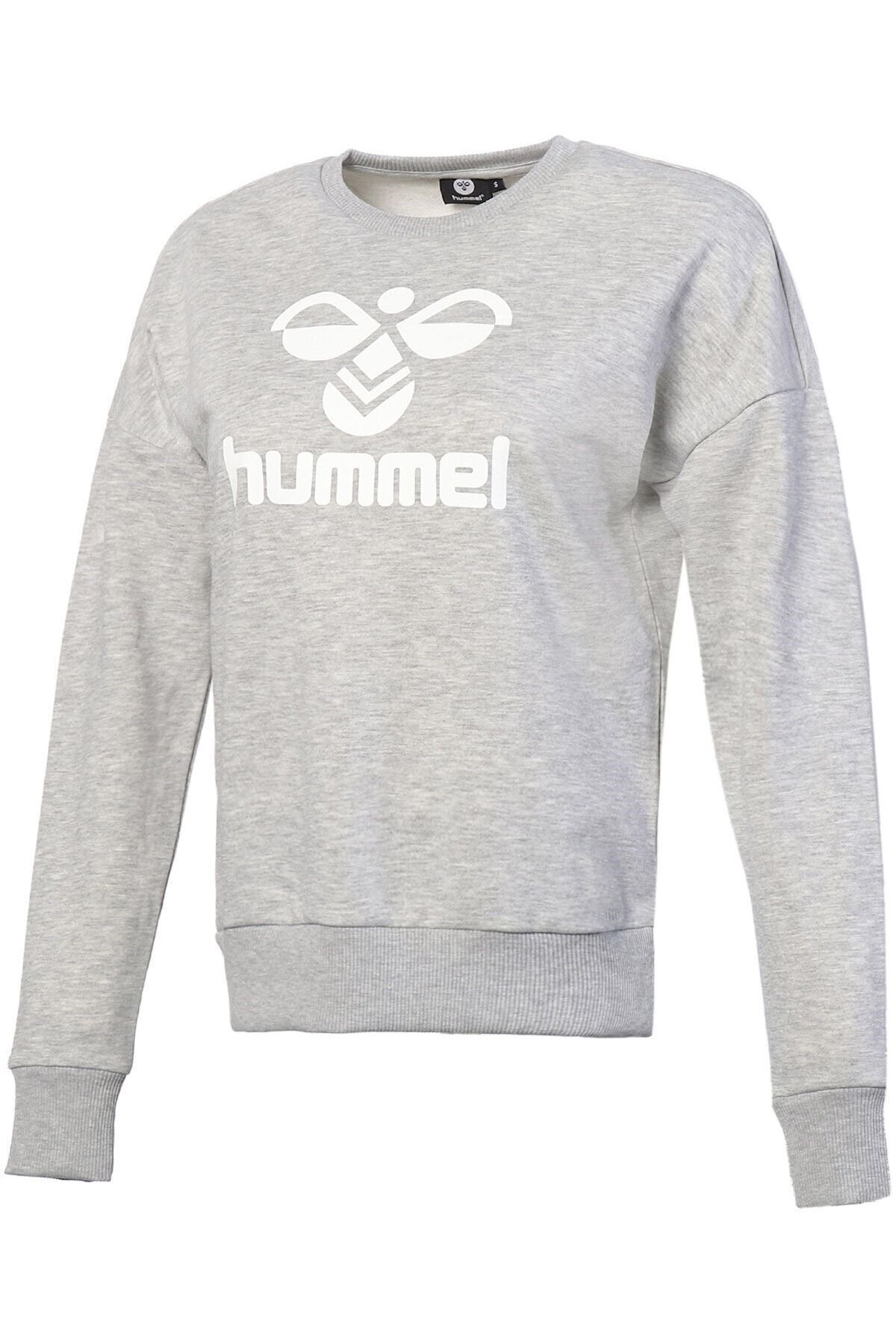 hummel Helsinge Gri Beyaz Unisex Sweatshirt
