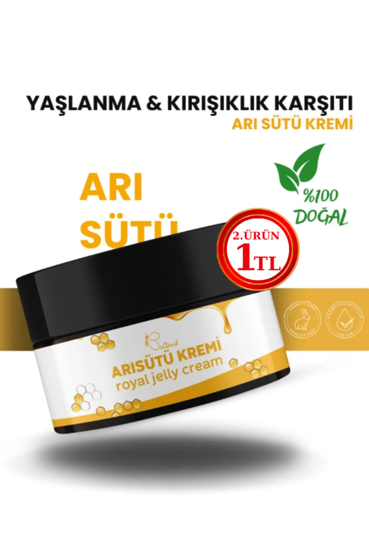 کرم صورت  Arı Sütlü Krem