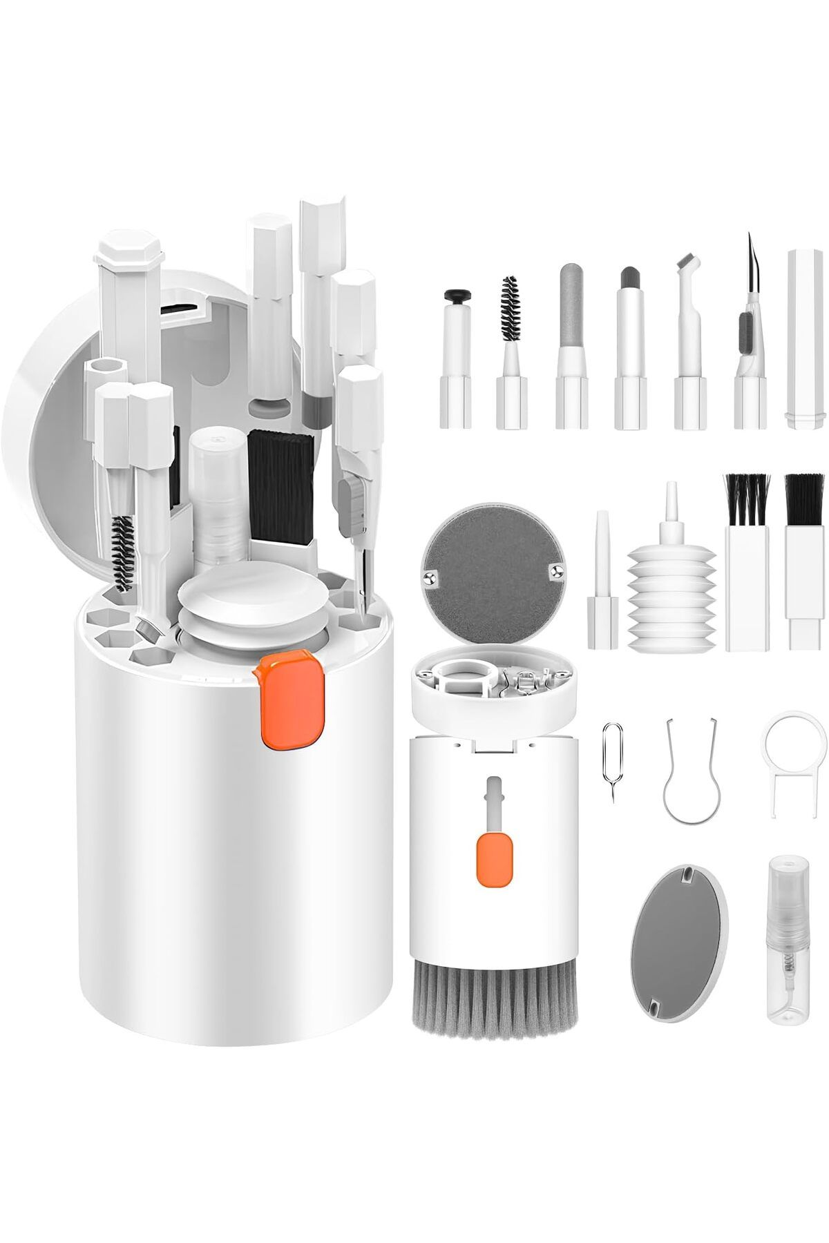 DERİK 20'si 1 arada klavye temizleme seti, fırçalı, kulaklık temizleme seti, AirPods 1/2/3/Pro iç