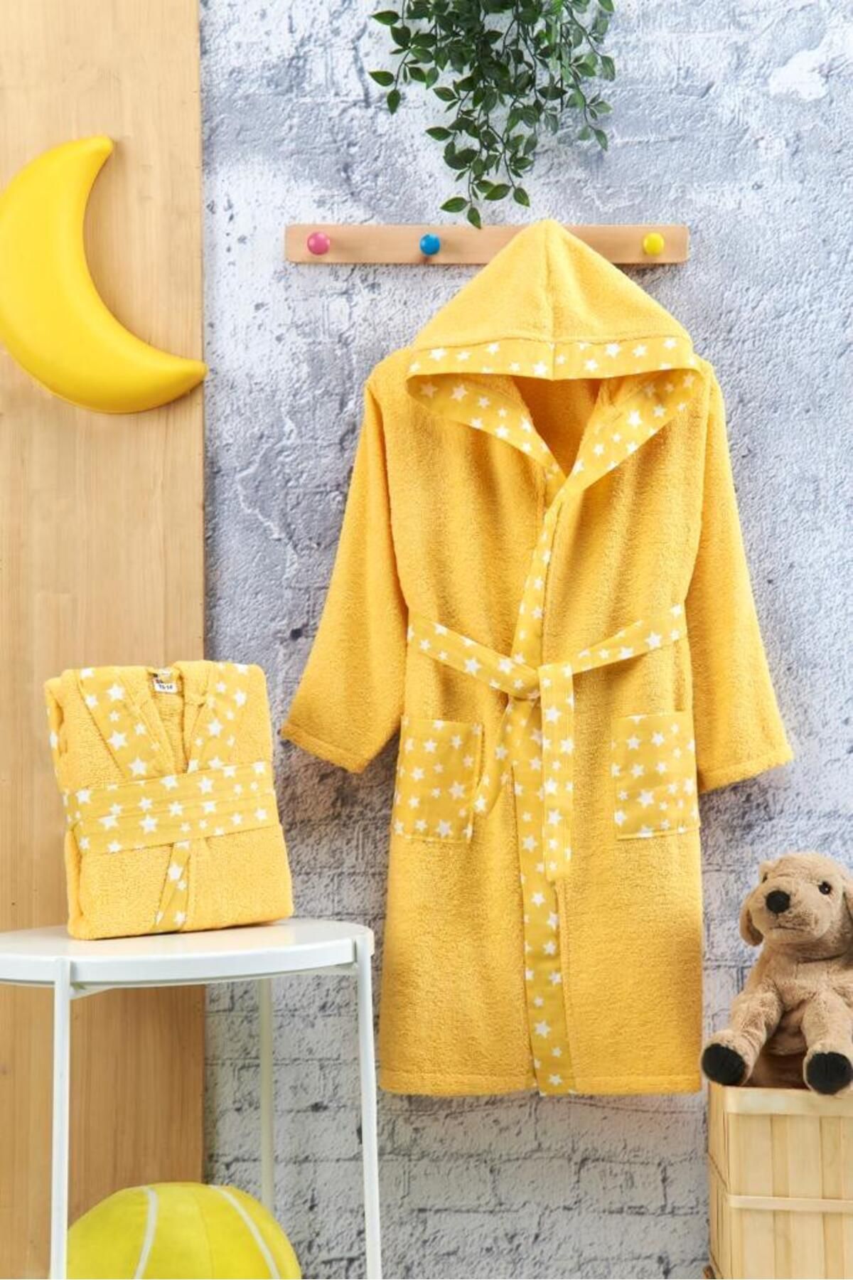 DB Collection Çocuk Bornozu Kapşonlu Şapkalı Bornoz