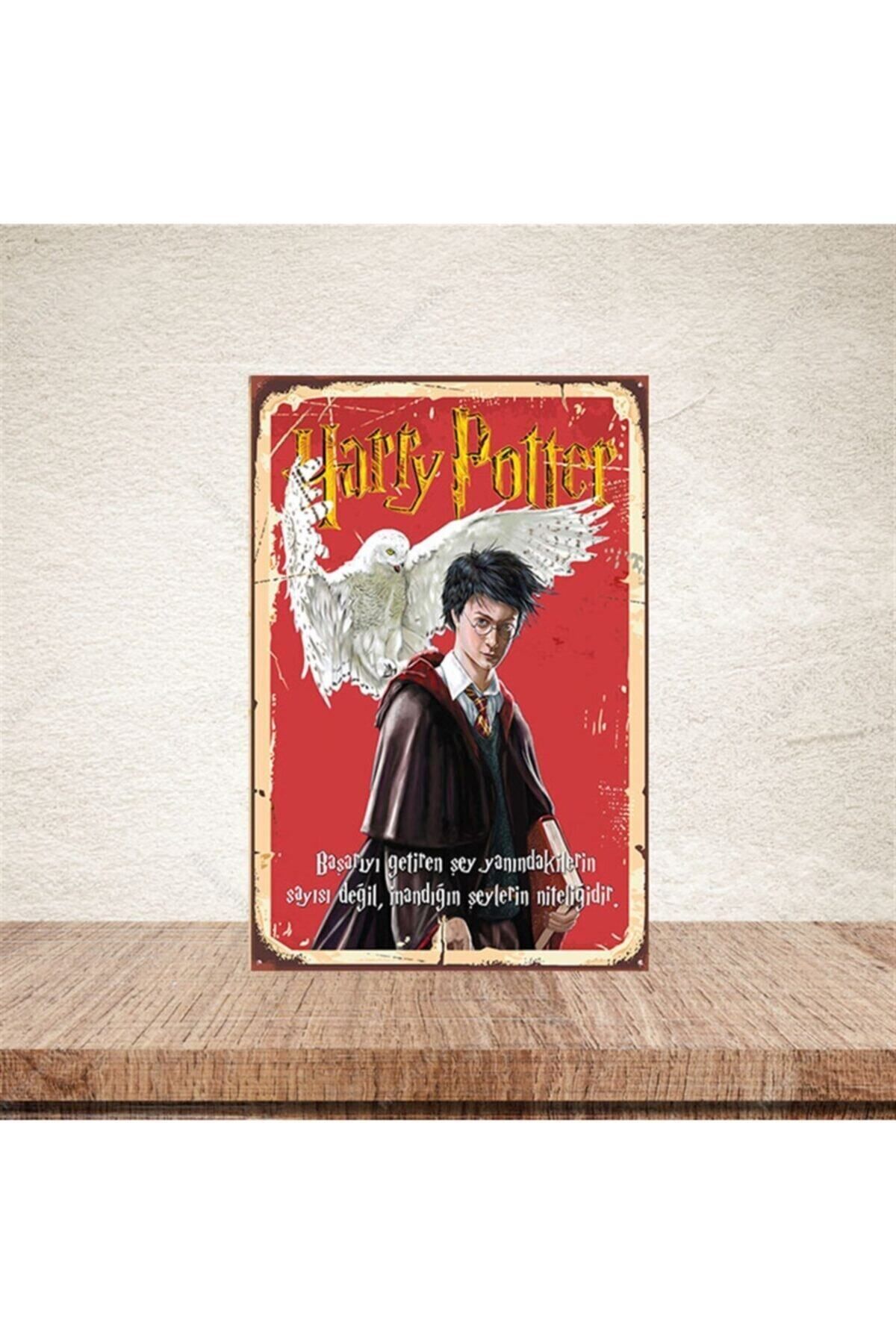 TAKIFİX Harry Potter Tasarımlı Retro Ahşap Poster 20*30 cm
