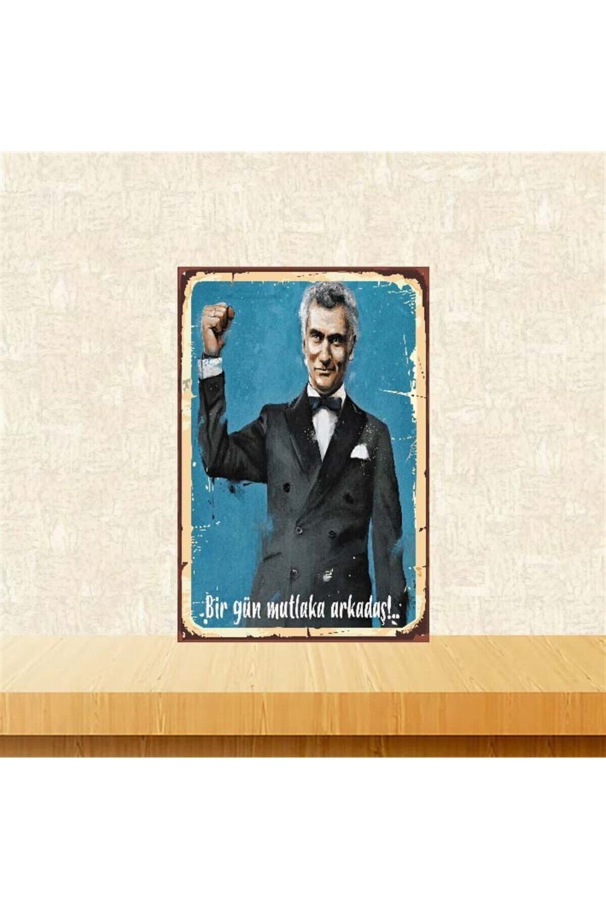 TAKIFİX Yılmaz Güney Retro Ahşap Poster