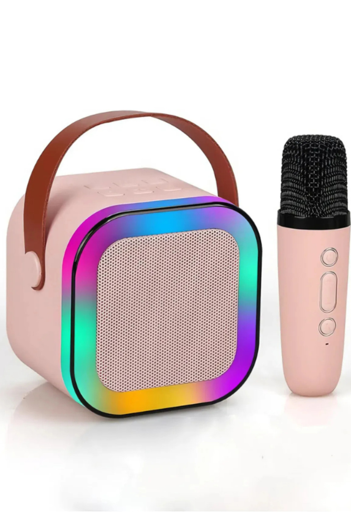 yumax Bluetooth Karaoke Hoparlör Seti Mikrofonlu, RGB LED Işıklı, Yüksek Ses, TaşınabilirMüzik Bombası