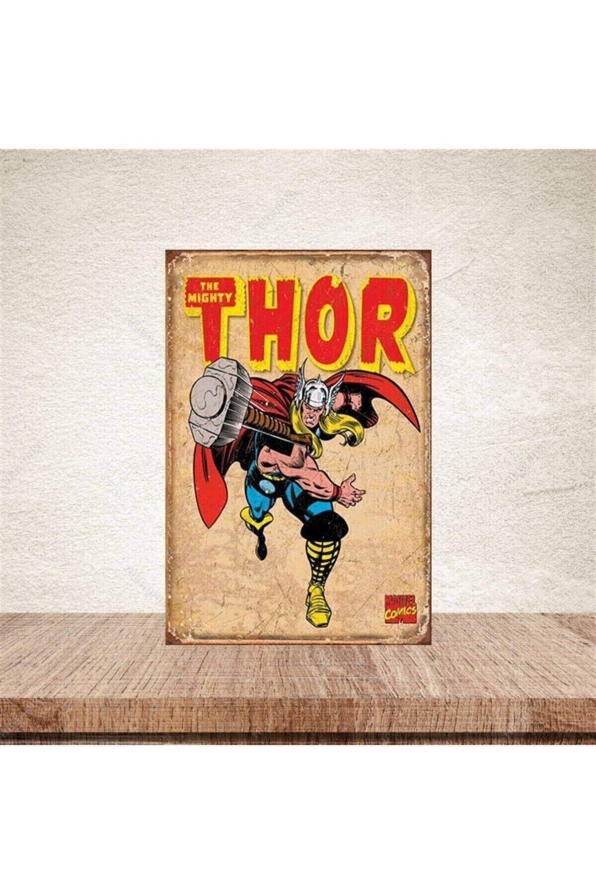 TAKIFİX Thor 20-30 Cm Retro Ahşap Poster