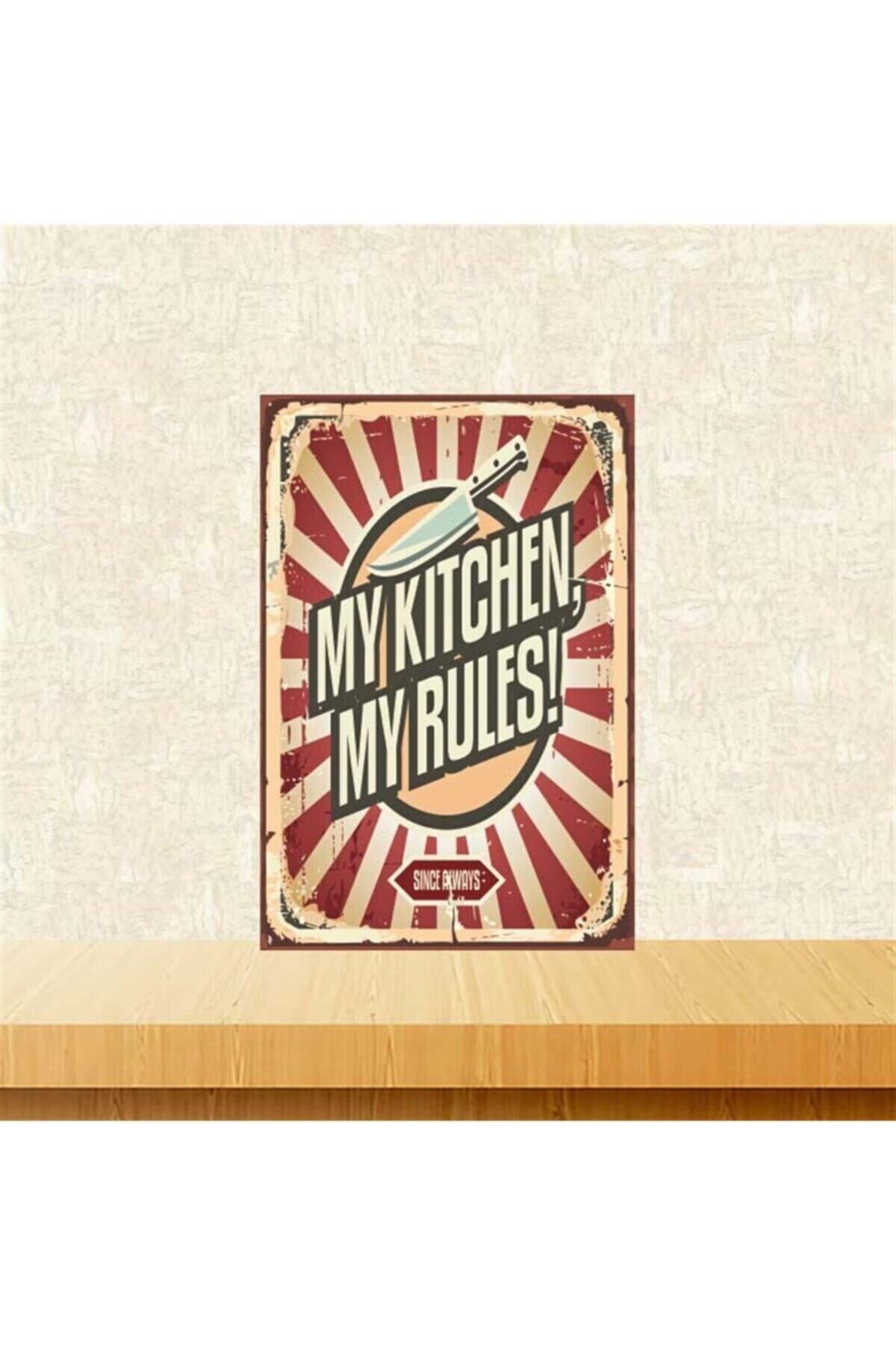 TAKIFİX My Kitchen Retro Ahşap Poster Tkfx4221 20-30 Cm
