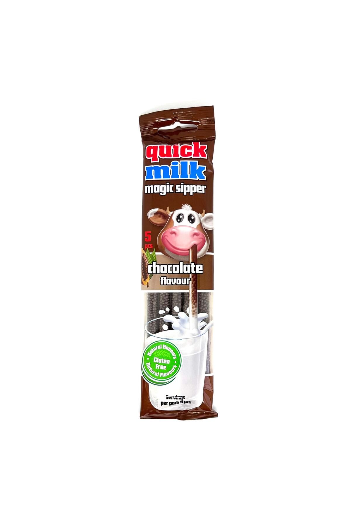 QUİCK MİLK ÇİKOLATALI SİHİRLİ PİPET 5'Lİ