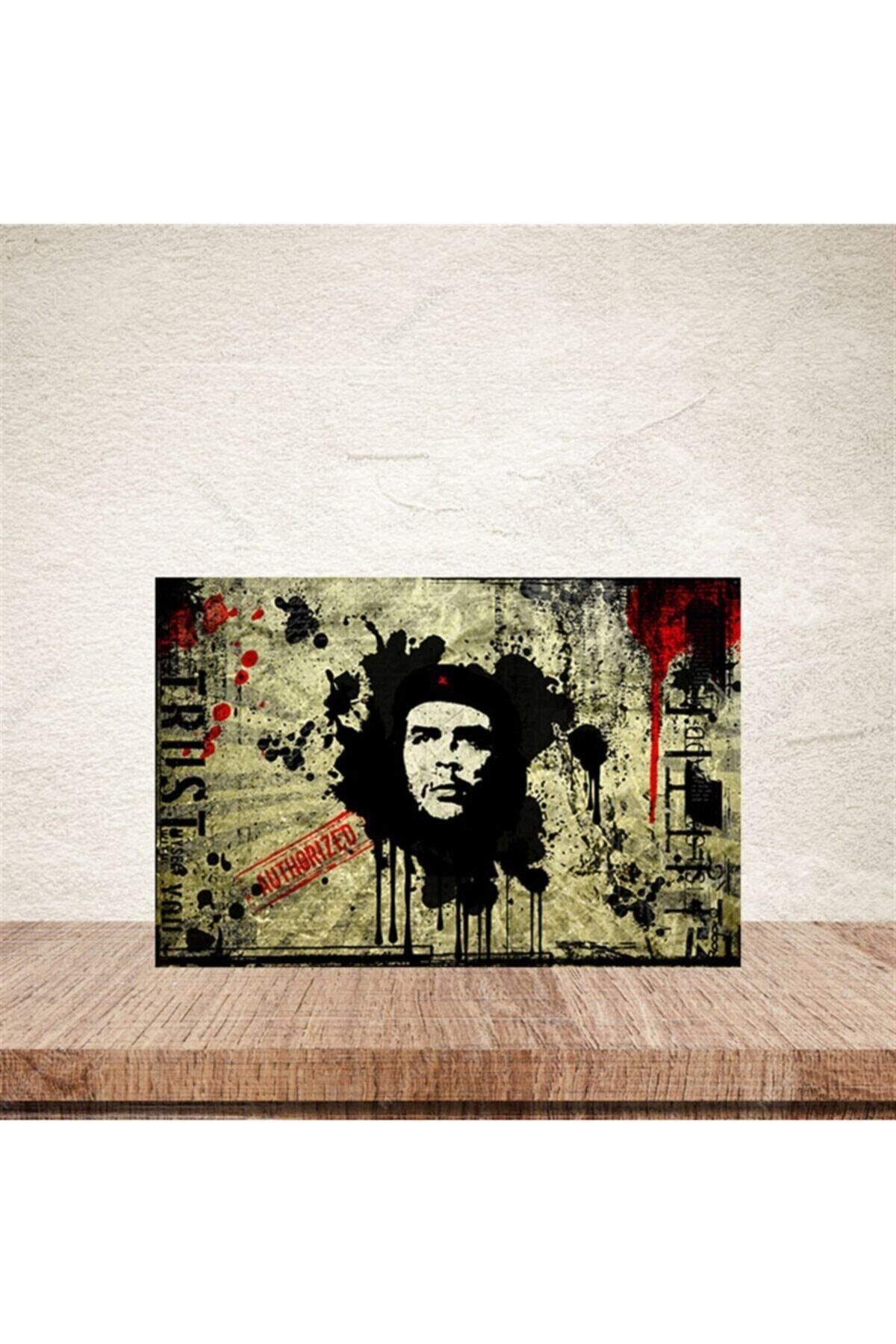 TAKIFİX Che Guevara Retro Ahşap Poster