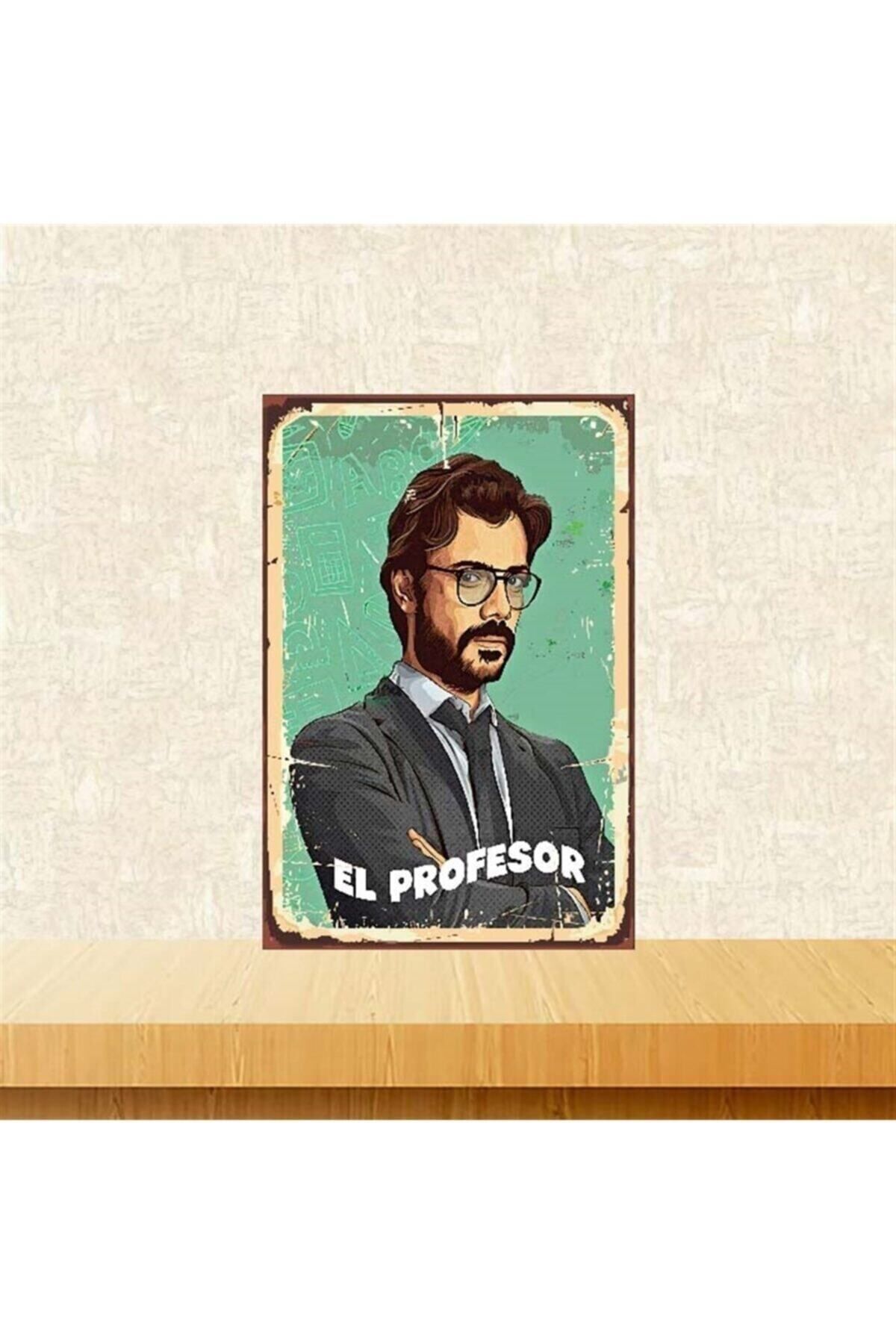 TAKIFİX El Profesör 20-30 Cm Retro Ahşap Poster