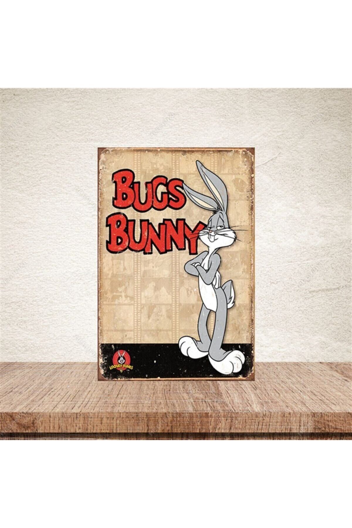 TAKIFİX Bugs Bunny Retro Ahşap Poster
