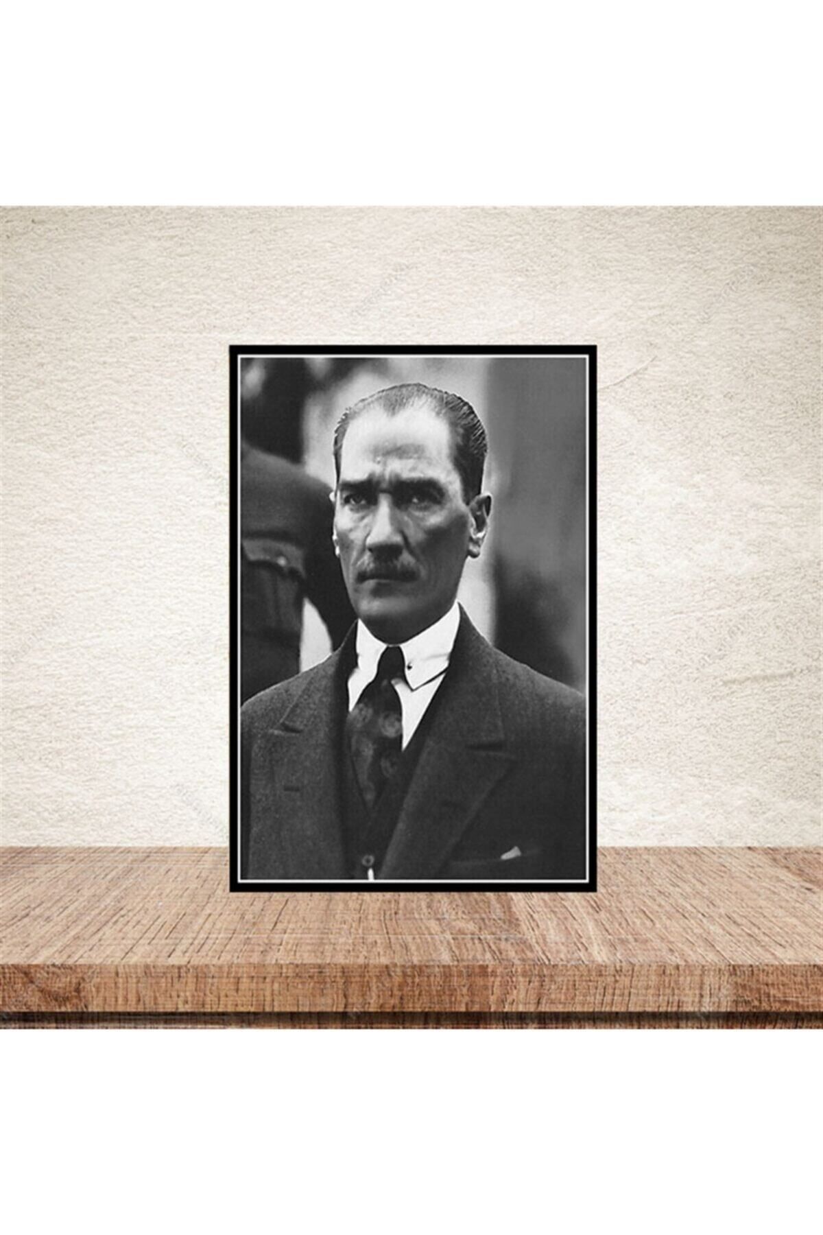 TAKIFİX M.kemal Atatürk 20-30 Cm Retro Ahşap Poster