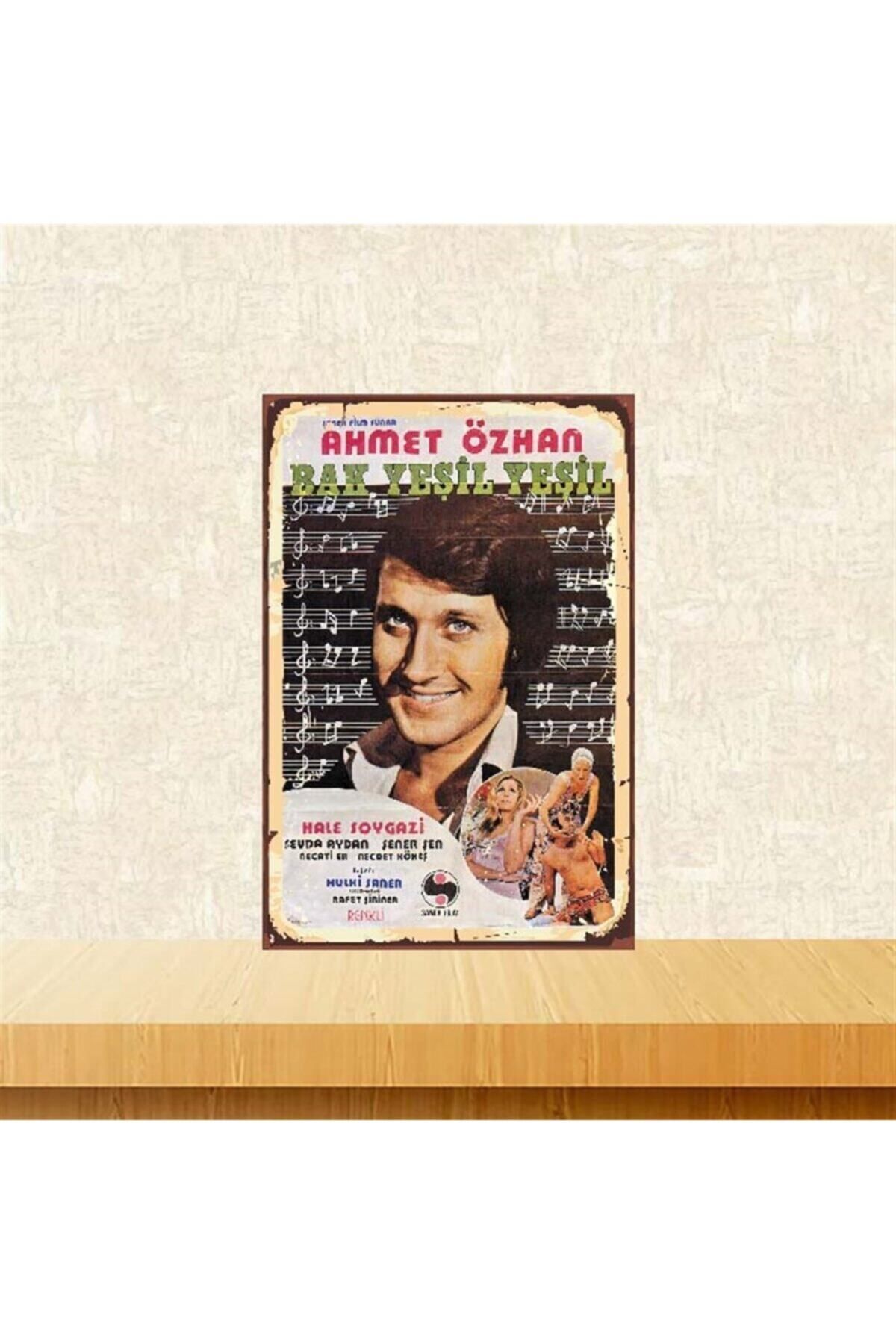 TAKIFİX Ahmet Özhan 20-30 cm Retro Ahşap Poster Tkfx3893