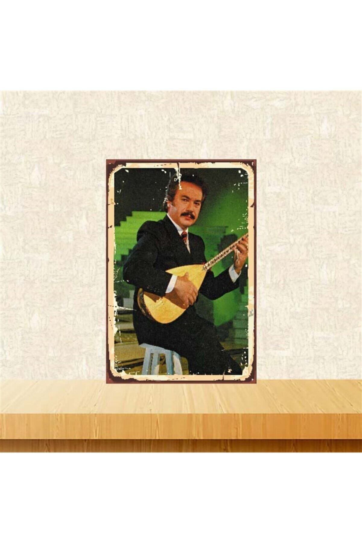 TAKIFİX Orhan Gencebay 20x30 cm Retro Ahşap Poster Tkfx3722
