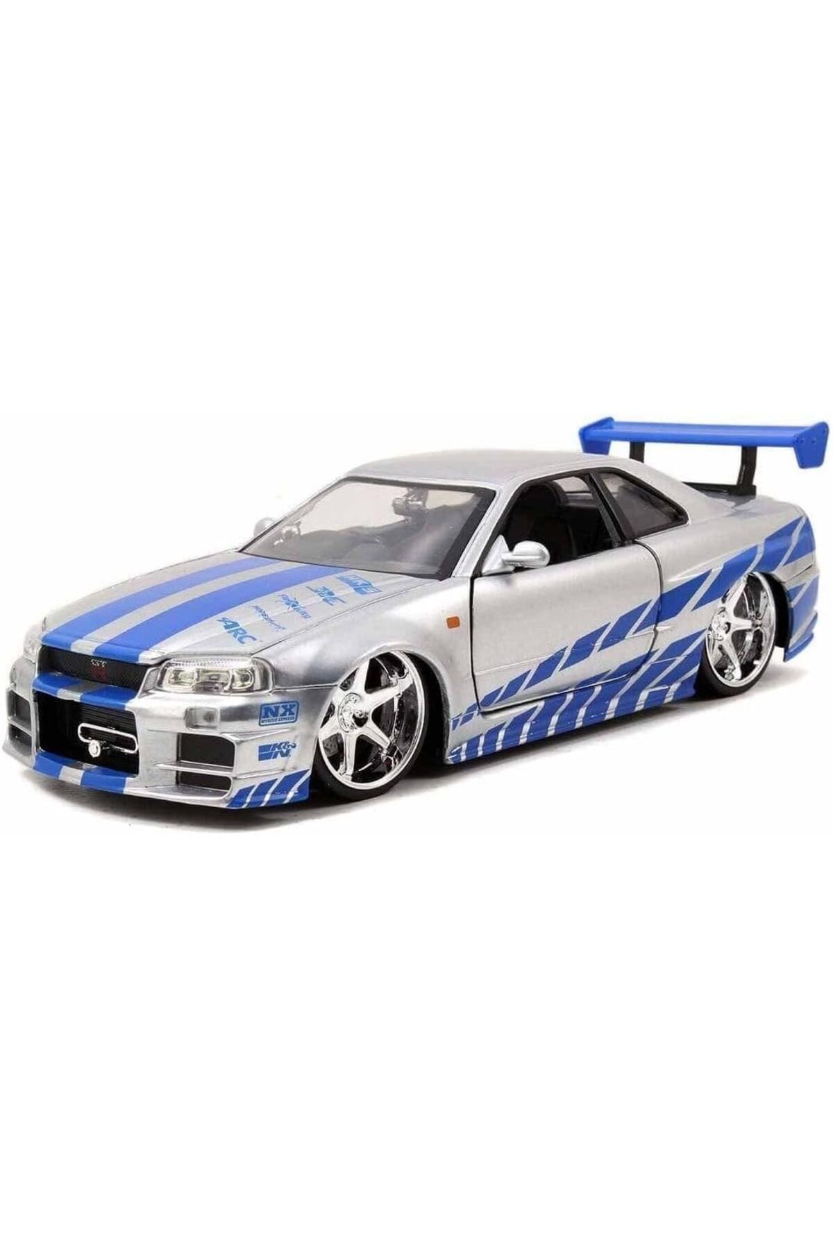 MEGOBİNE WHERE Toys, Inc. 253203044 Fast e Furious 2002 Nissan Skyl aksesuarı, mavi ZTML SYFT 1139610