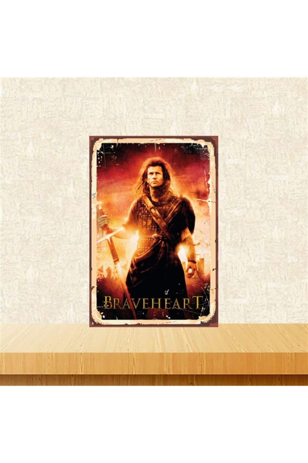 TAKIFİX Braveheart 20-30 Cm Retro Ahşap Tablo Tkfx5034