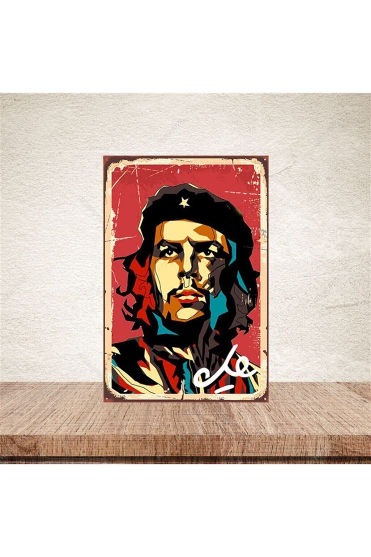 TAKIFİX Che 20-30 Cm Retro Ahşap Poster