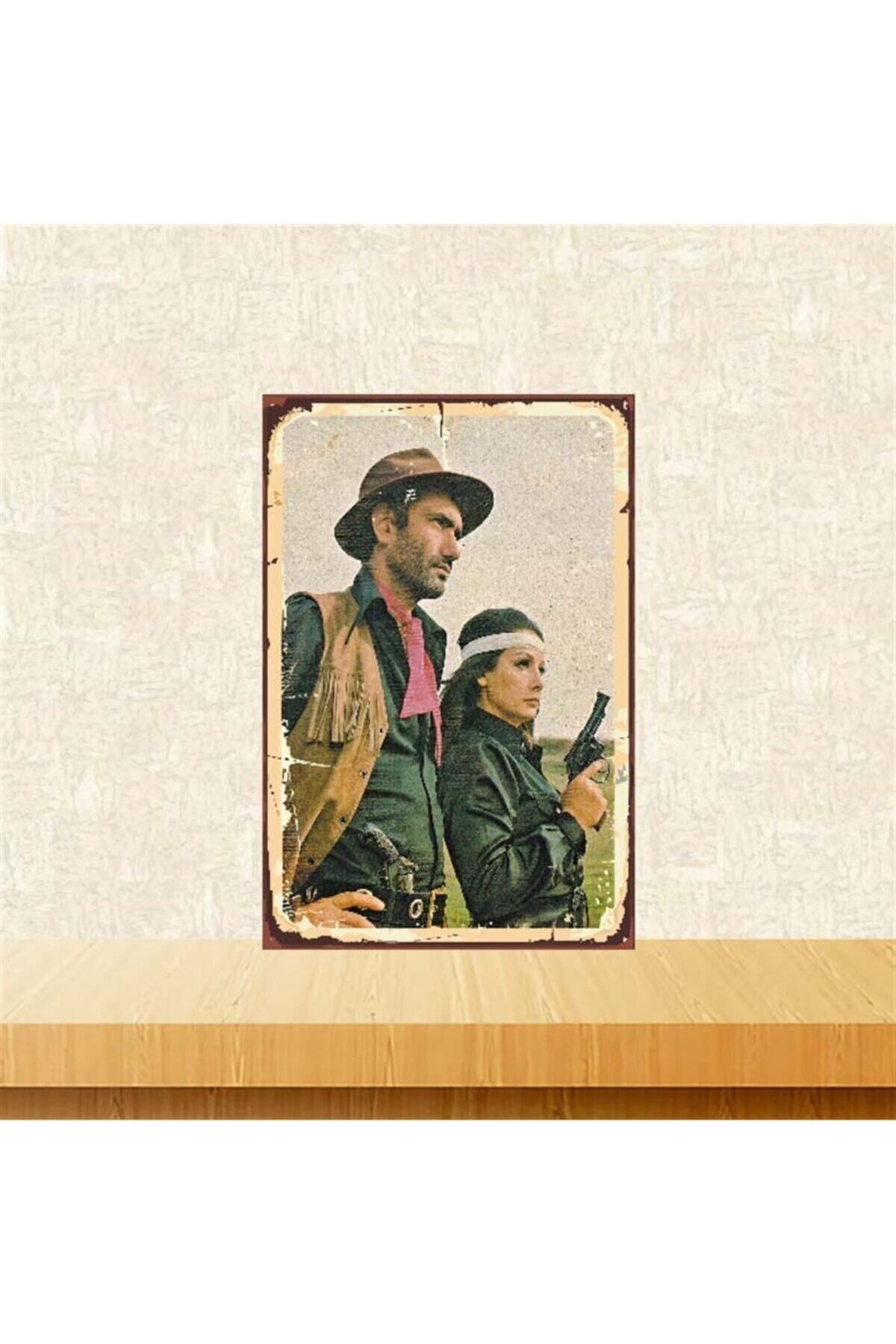 TAKIFİX Yılmaz Güney Retro Ahşap Poster 20x30 cm Tkfx3806
