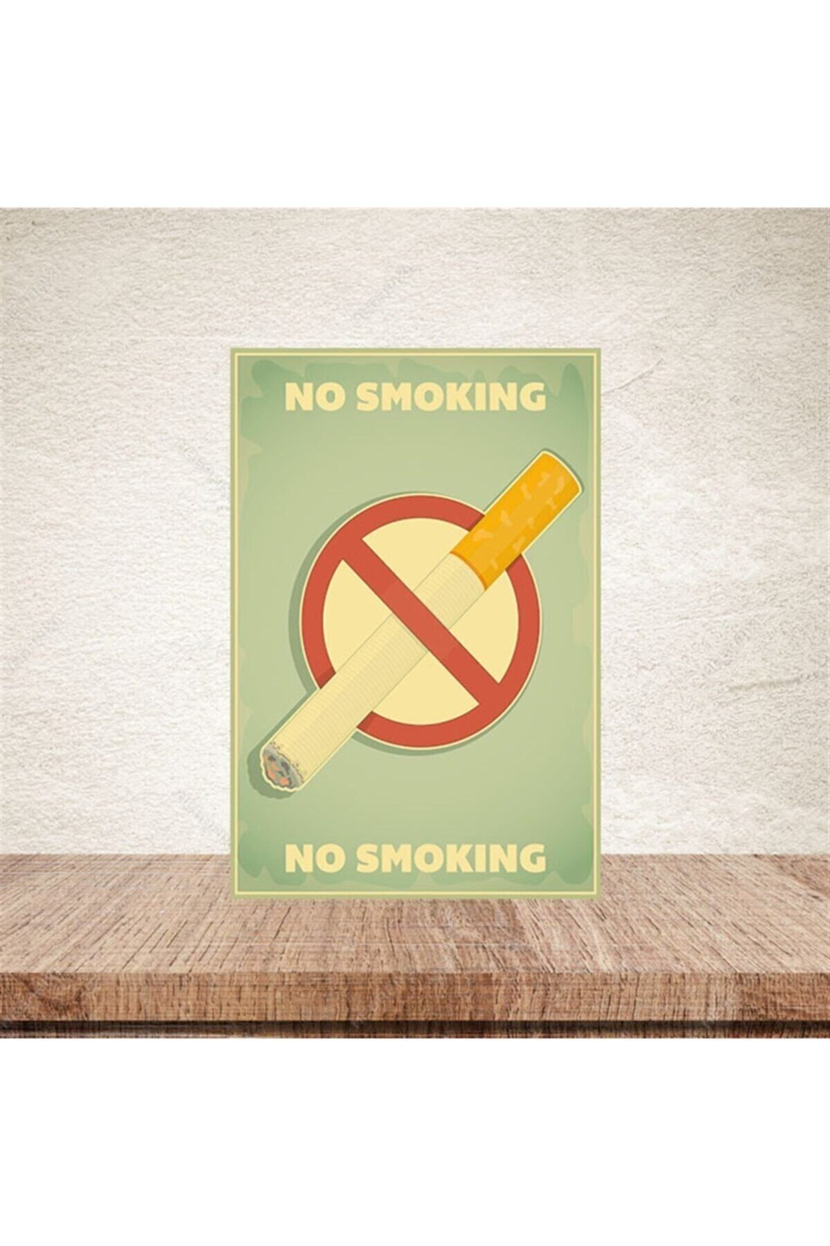 TAKIFİX No Smoking 20-30 Cm Retro Ahşap Poster