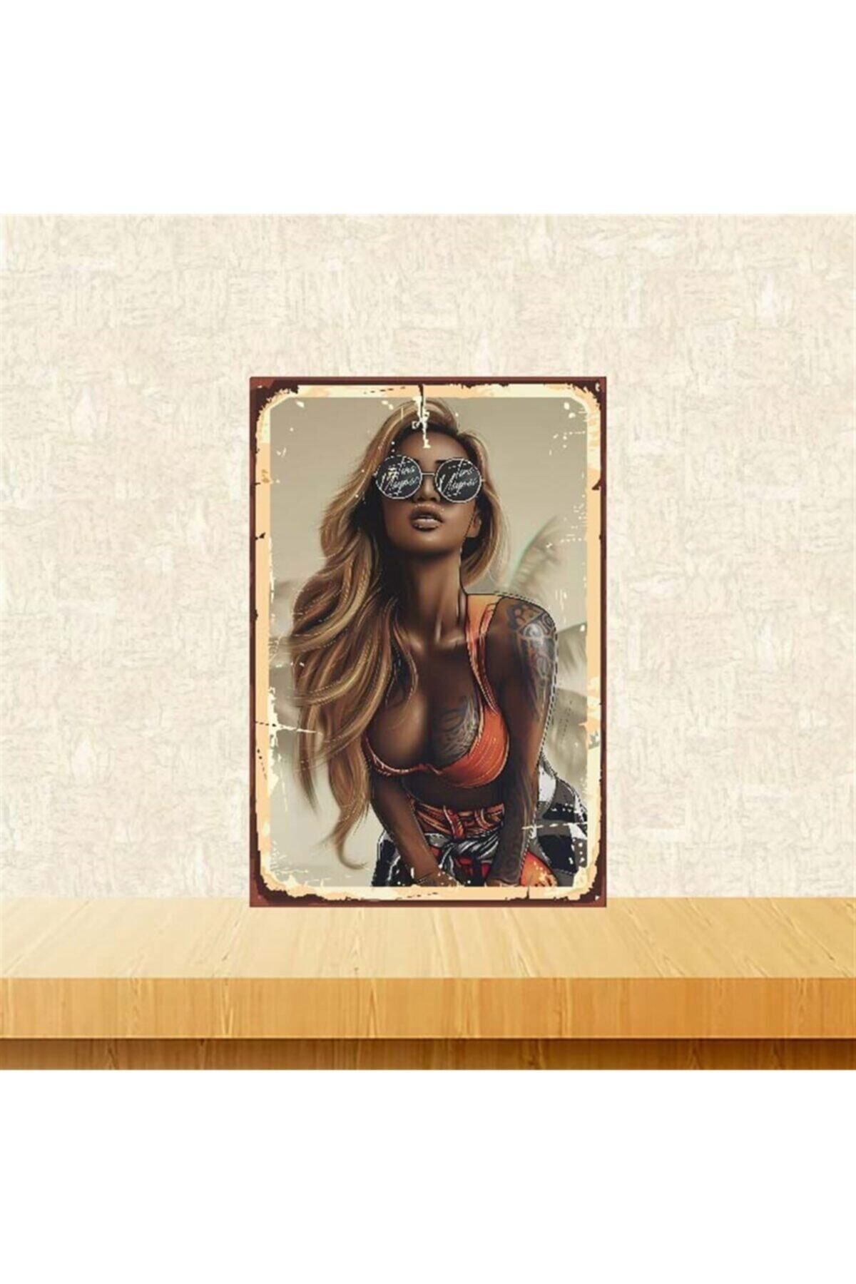 TAKIFİX Gta San Andreas Karakteri 20-30 cm Retro Ahşap Poster