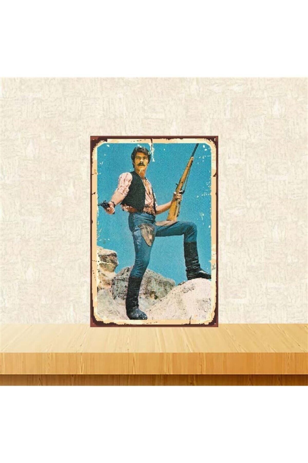 TAKIFİX Kadir Inanır 20-30 Cm Retro Ahşap Poster Tkfx3790
