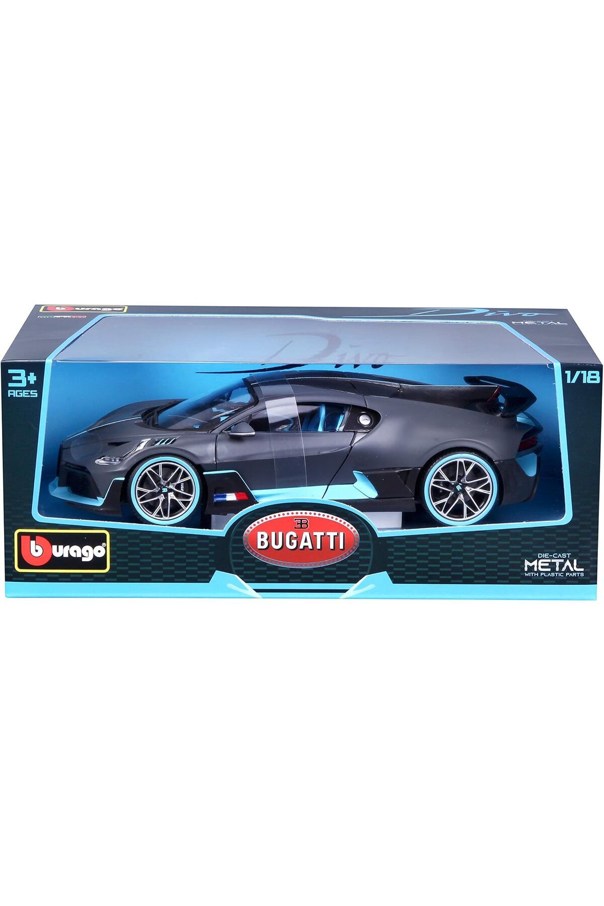 KDROĞLU plamystical Spielwaren 18-11045-0000002 18-11045BK Bburago Bugatti DIVO 1:18 model araba newing 1139
