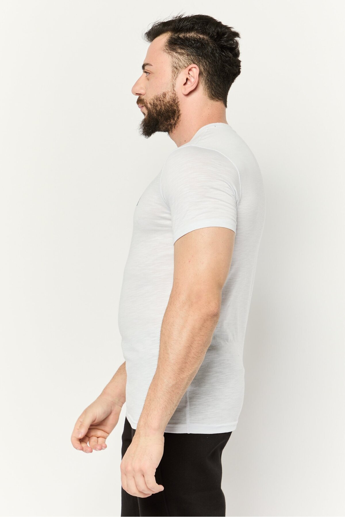 Puma-Men Sportswear Fit Short Sleeves Training T-shirt, Off White 3