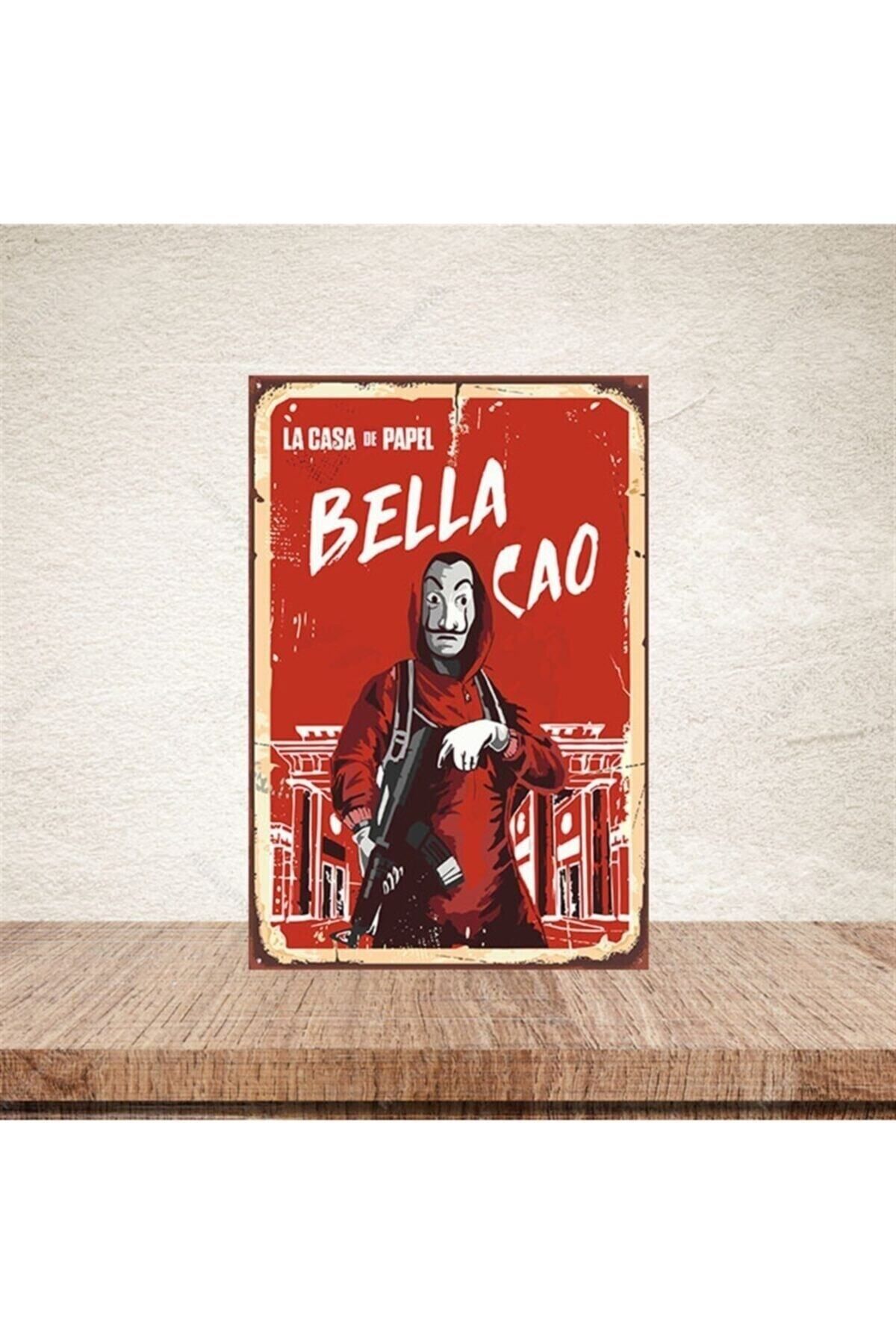 TAKIFİX La Casa De Papel 20-30 Cm Retro Ahşap Poster
