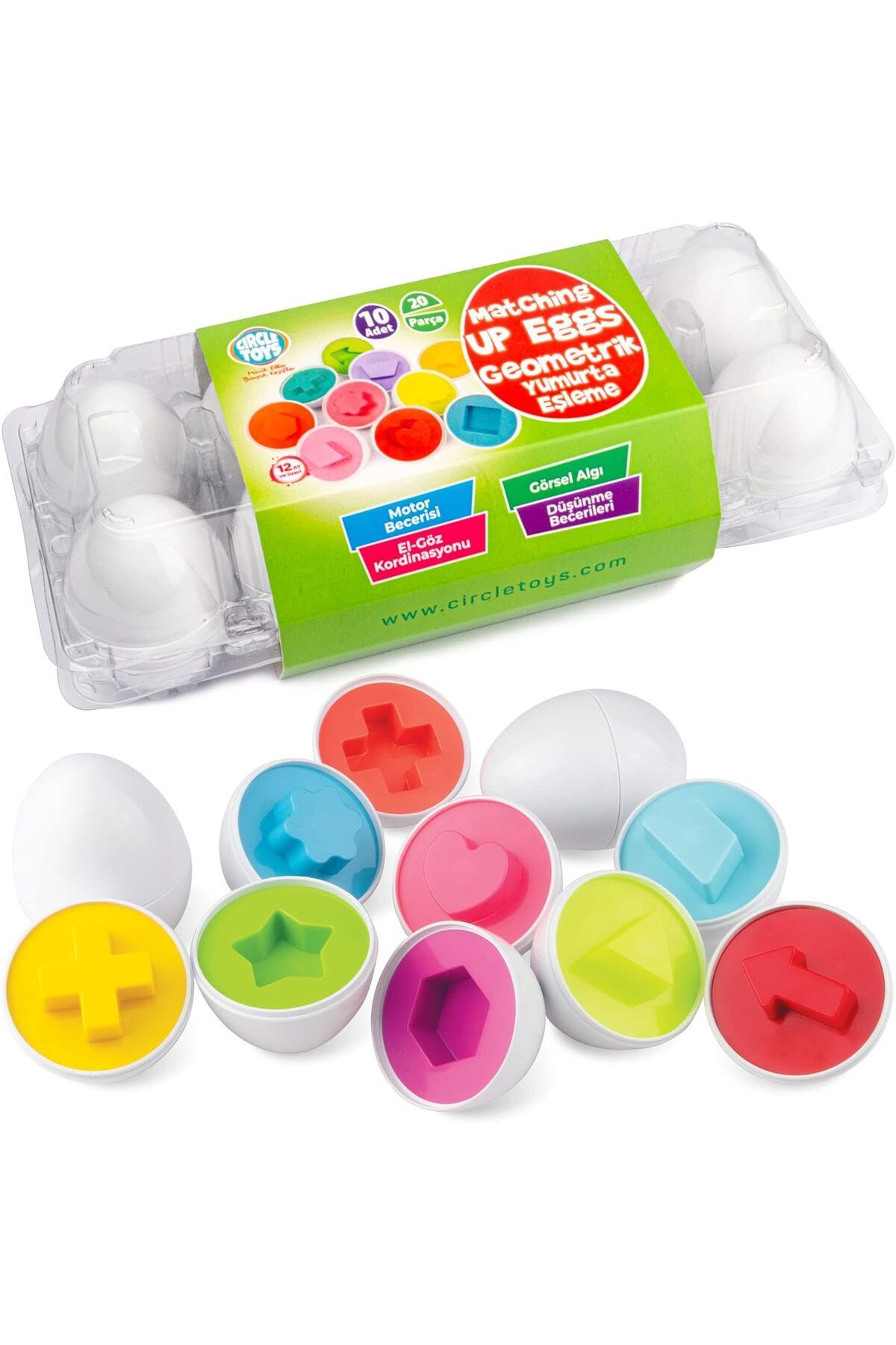 DERİK htsp Toys 10’lu Geometrik Yumurta şmd al 1122015