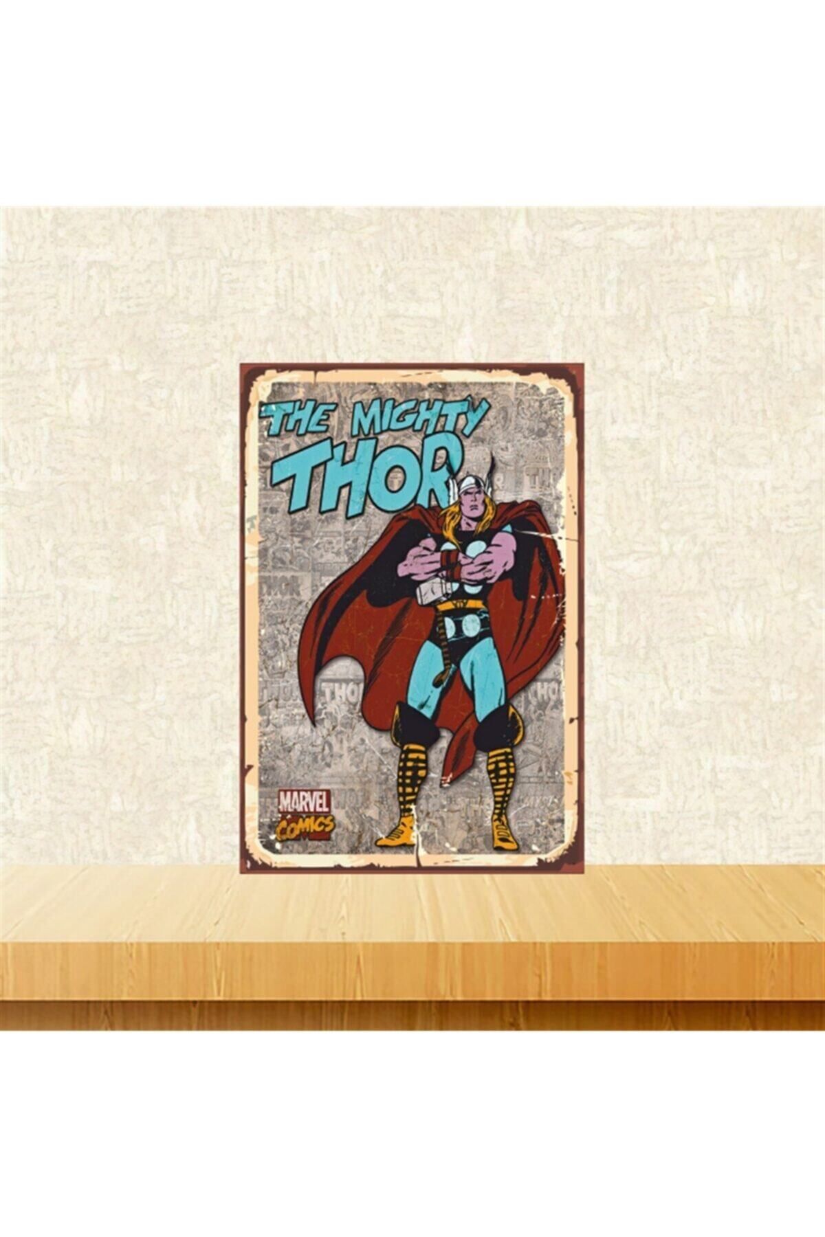 TAKIFİX Thor Tasarımlı 20-30 Cm Retro Ahşap Poster Tkfx4359