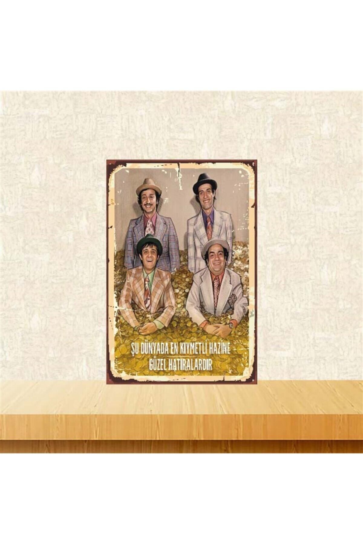 TAKIFİX En Kıymetli Hazine 20-30 Cm Retro Ahşap Poster