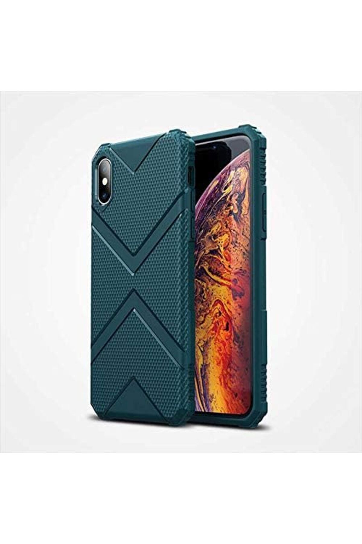 MEGOBİNE WHERE iPhone XS Max Uyumlu Köşe Korumalı Airbag Darbeye Karşı Dayanıklı Lüks Silikon Kılıf
