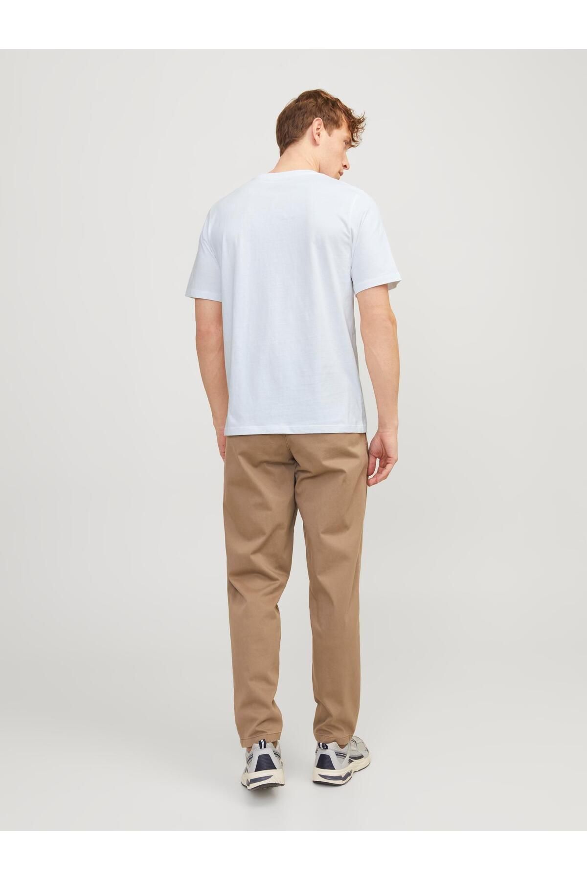 Jack & Jones-Jprblajack Ss Tee Crew Neck Fst Ln Men's White T-Shirt - 12256971 4
