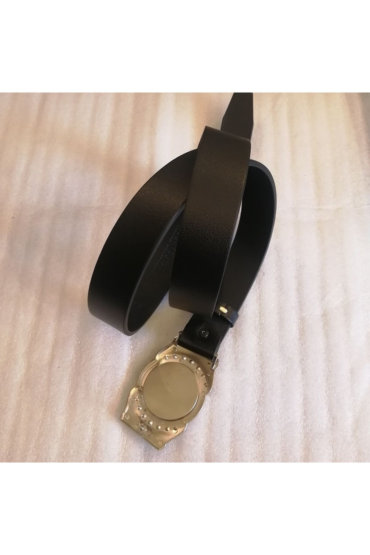 Butik Tülin-Unisex Authentic Cowhide Spy Pistol Kovi Buckle Belt Made in Thailand 5