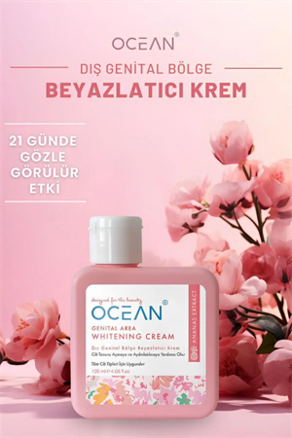 Ocean Dış Genital Bölge Beyazlatıcı FLASH EFFECT Krem ( Yüz, Koltuk Altı, Bikini Bölgesi, Dirsek) — beyazlatıcı krem