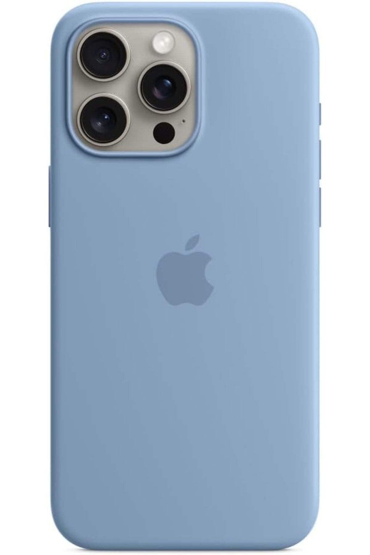 MEGOBİNE WHERE iPhone 15 Pro Max için MagSafe özellikli Silikon Kılıf - Buz Mavisi