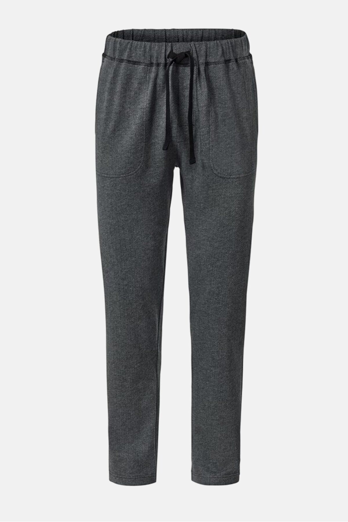 Tchibo-Men Textured Drawstring Sleepwear, Grey 4