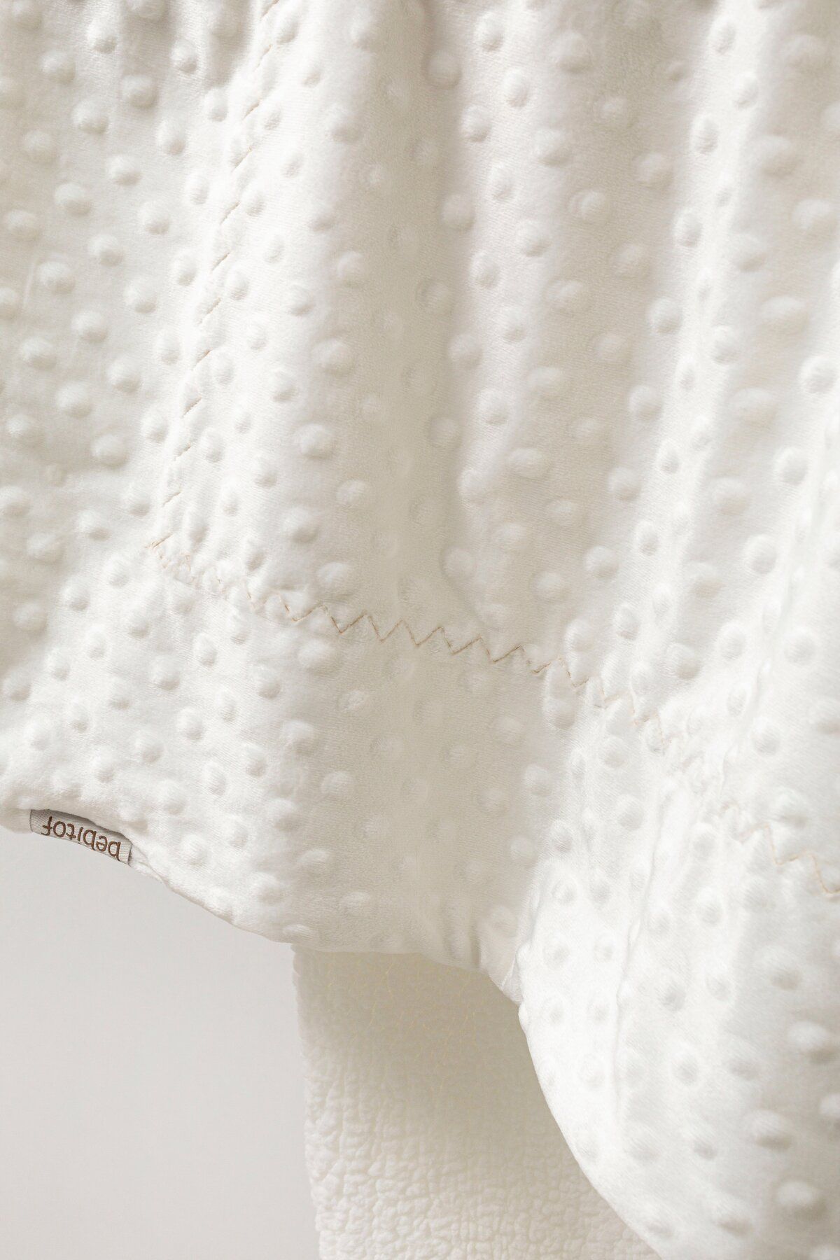 Bebitof-Chickpea Patterned Lamb Lined Double Layer 108X85 Cm. Blanket 2