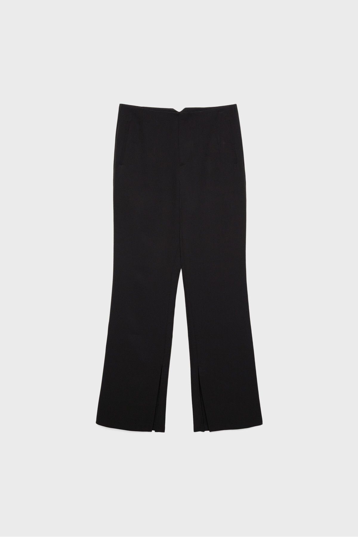 Stradivarius-Smart flared trousers with slit 5